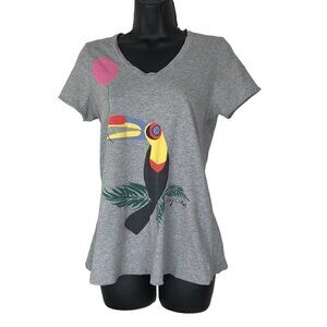 See By Chloe Tropical V-neck T-shirt Size 4